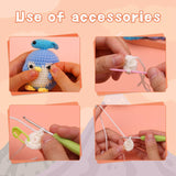 Blue Green Pink Purple Penguin Crochet Kit - lokunn.com