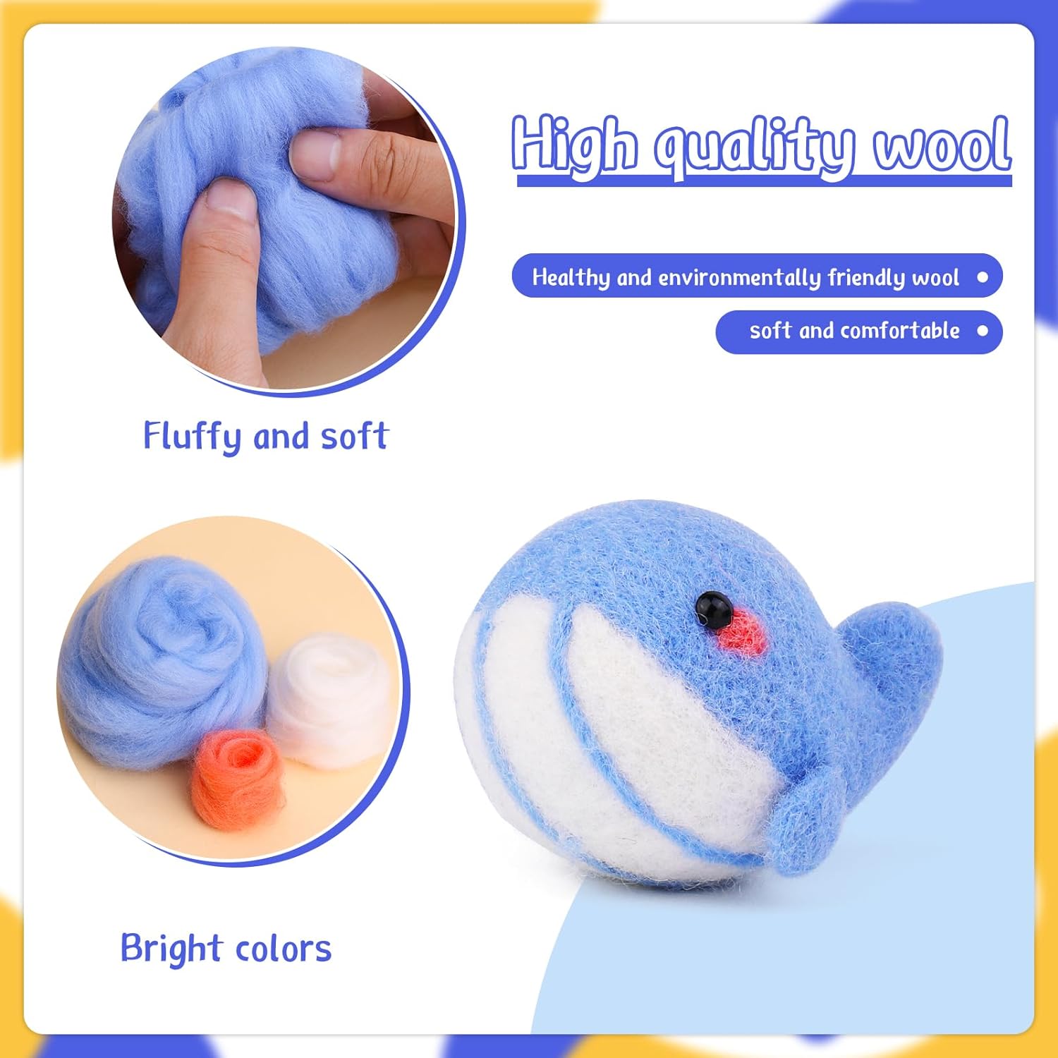 Whale Needle Felting Kits