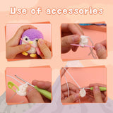 Blue Green Pink Purple Penguin Crochet Kit - lokunn.com