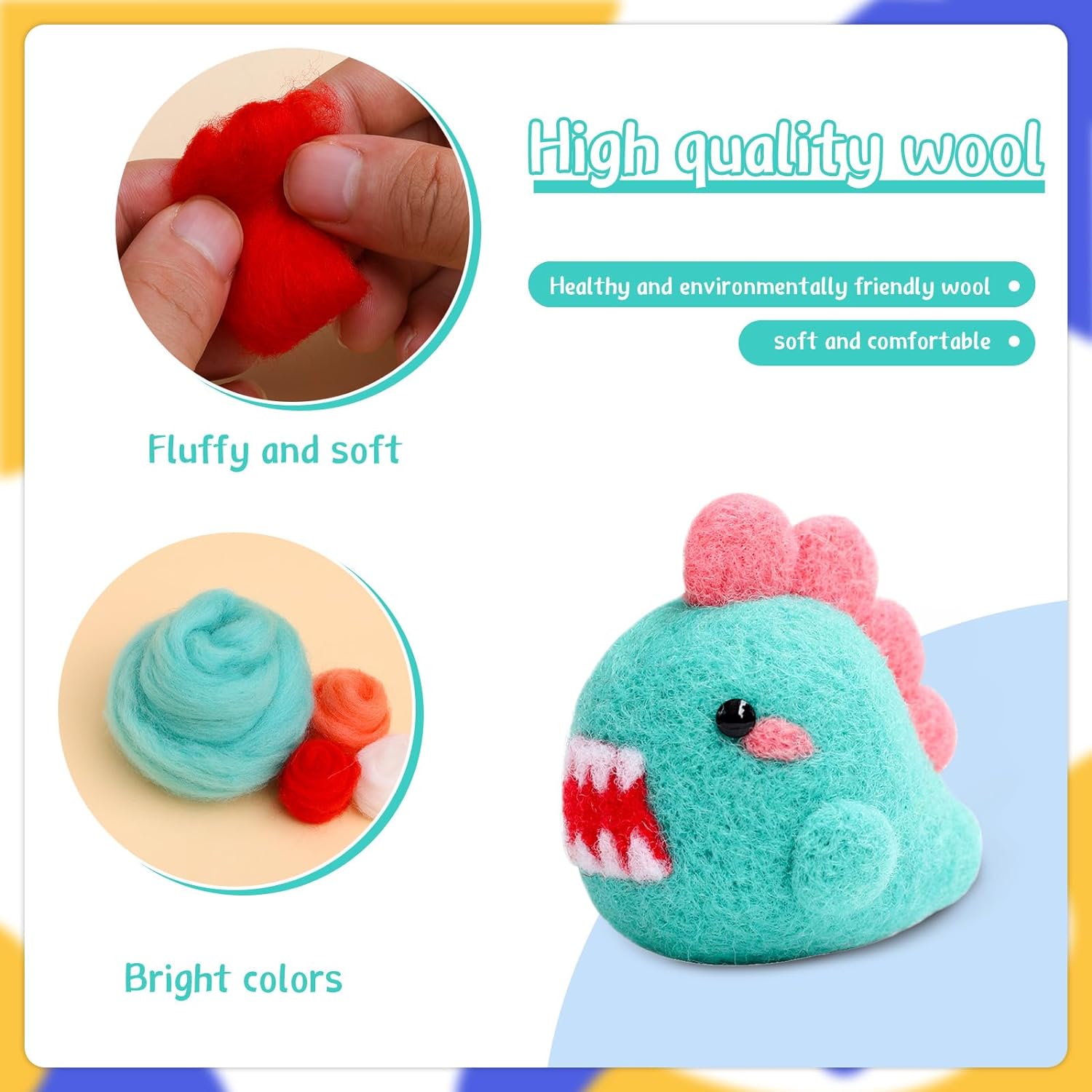 Blue Monster Needle Felting Kits