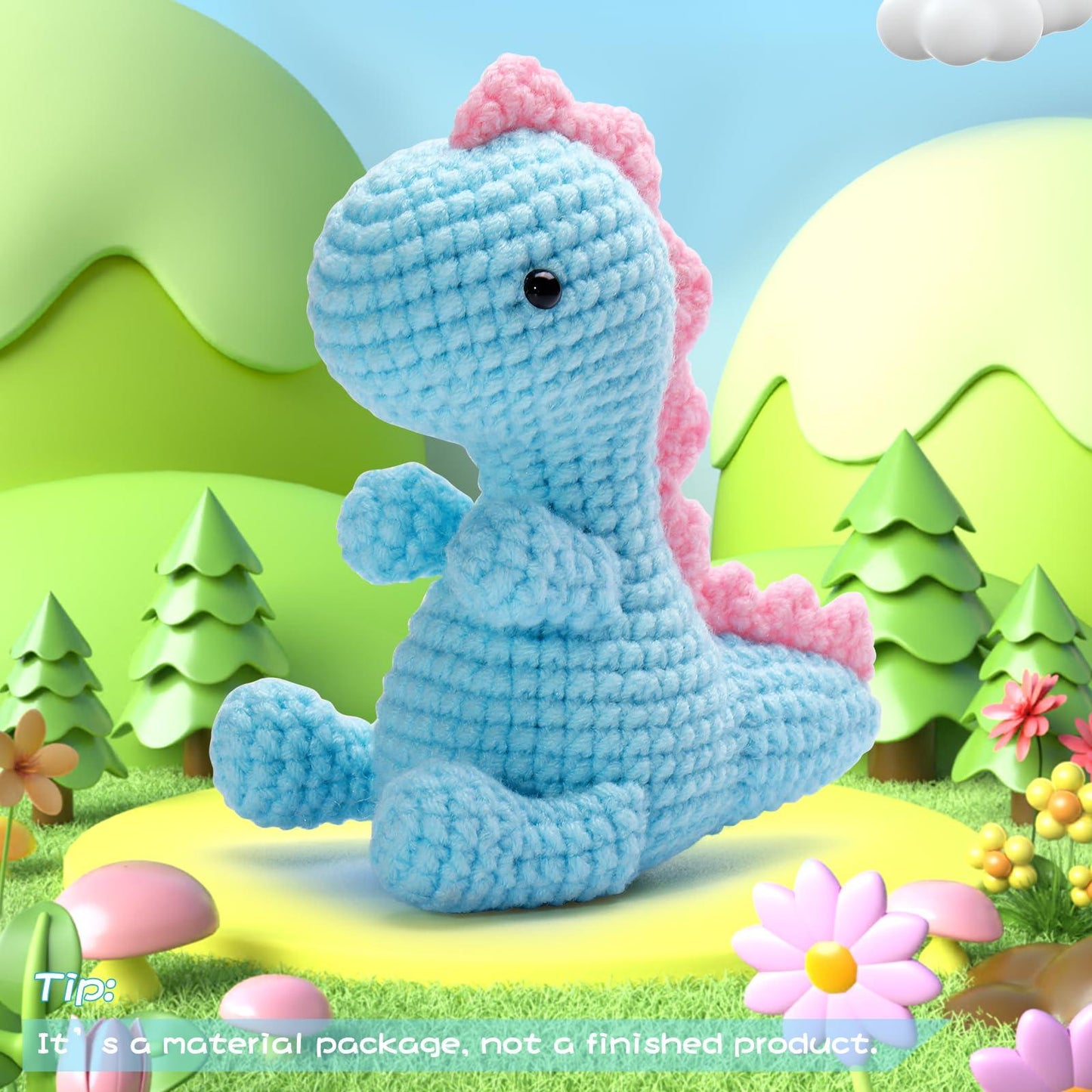 Cute Dinosaur Crochet Kit - lokunn.com