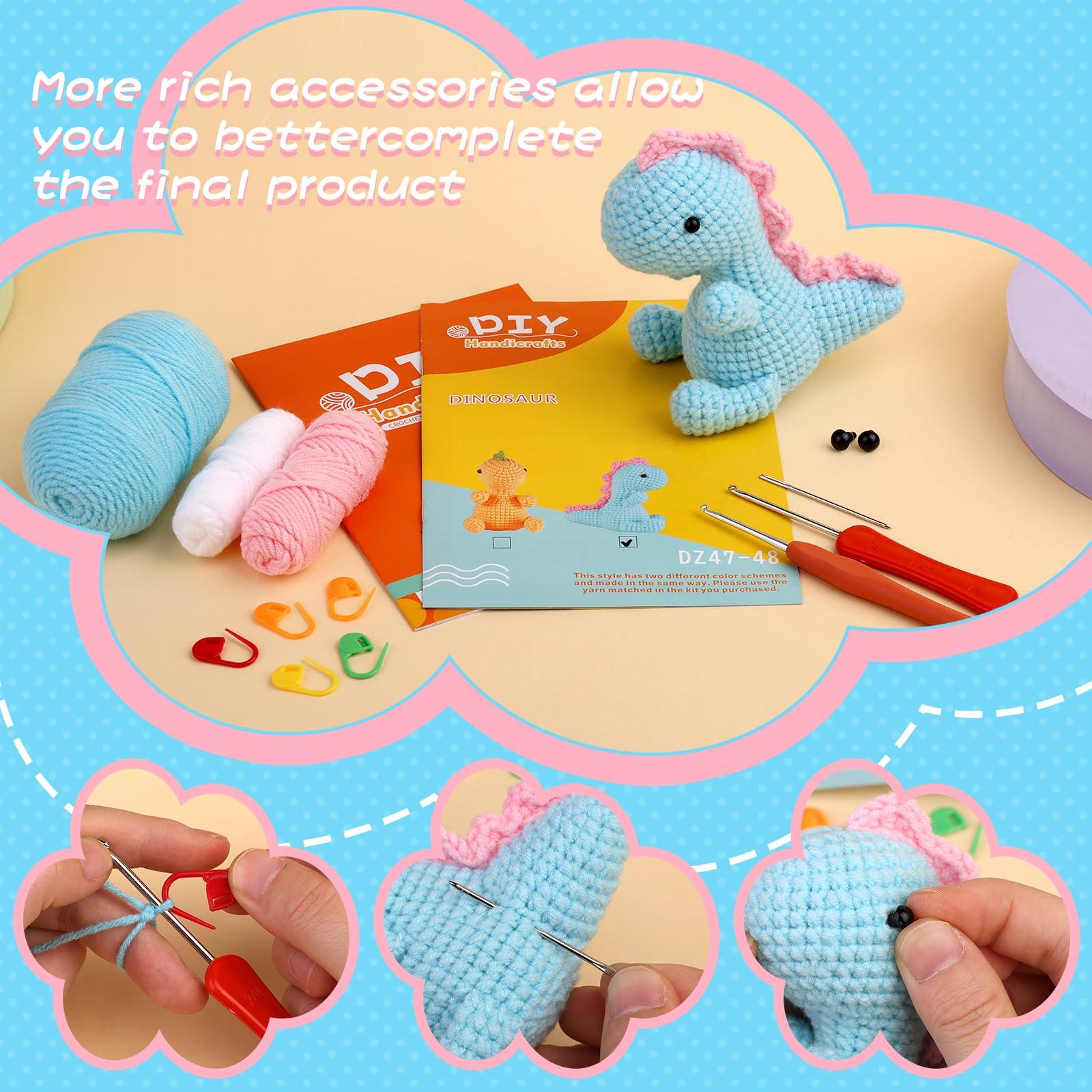 Cute Dinosaur Crochet Kit - lokunn.com