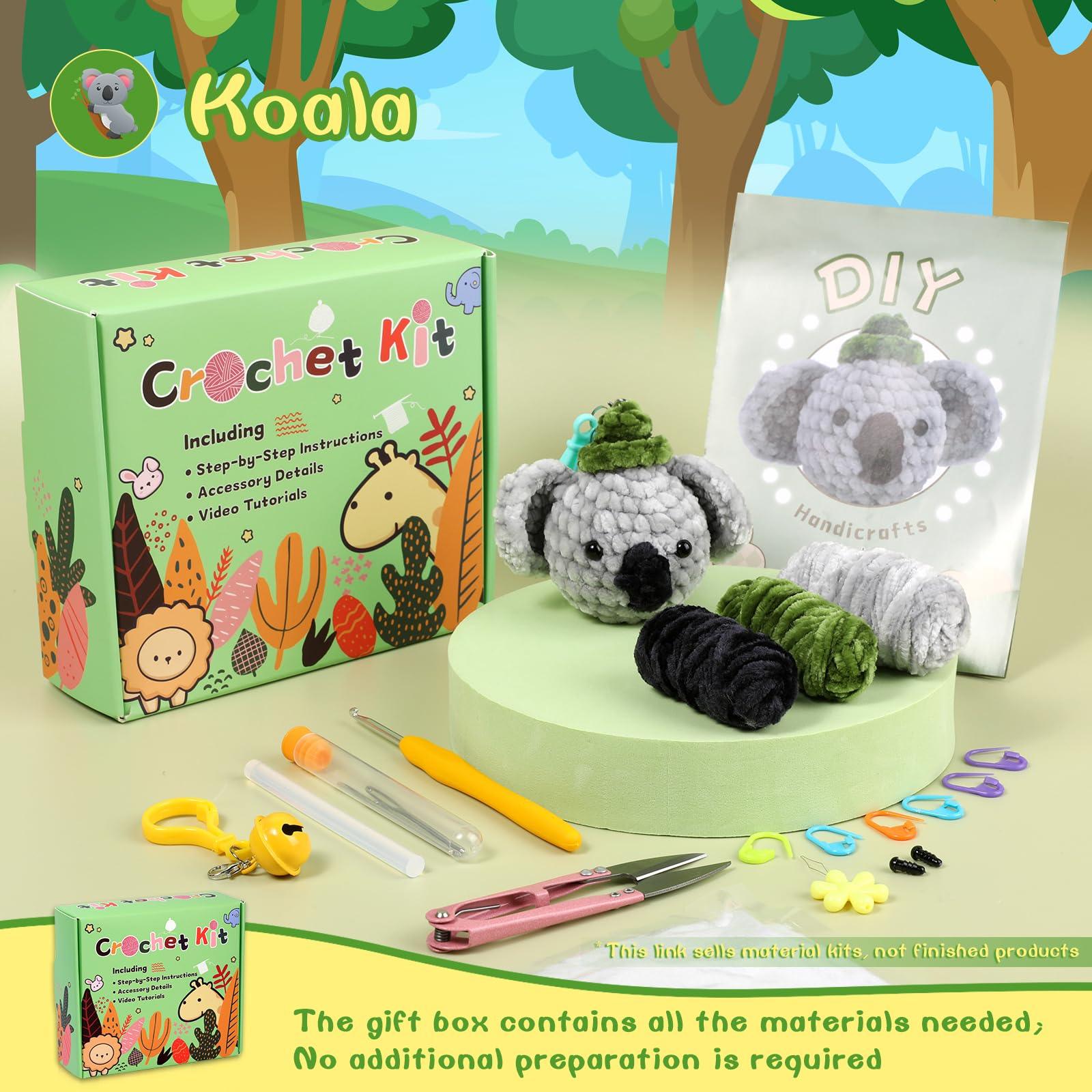 Rabbit Koala Penguin Chick Crochet Kit - lokunn.com