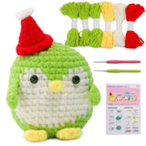 Blue Green Pink Purple Penguin Crochet Kit - lokunn.com