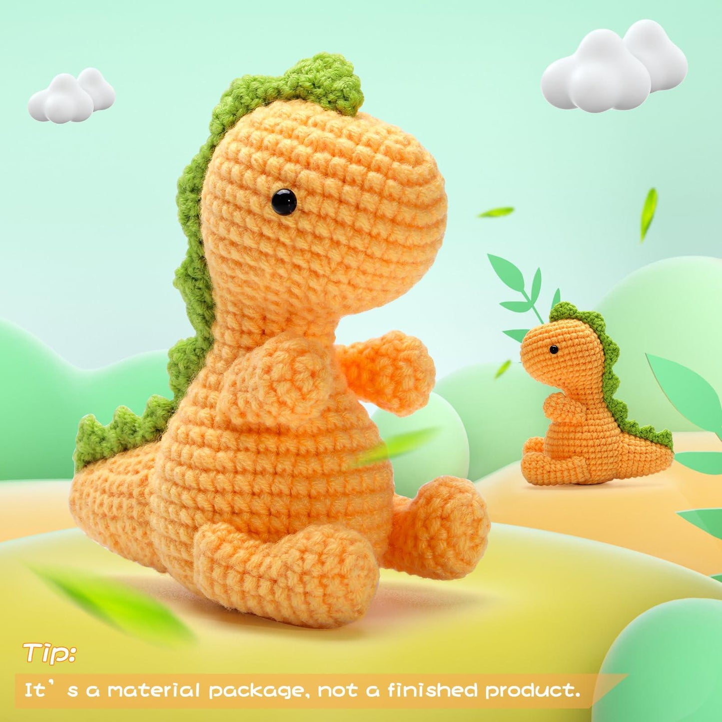 Cute Dinosaur Crochet Kit - lokunn.com