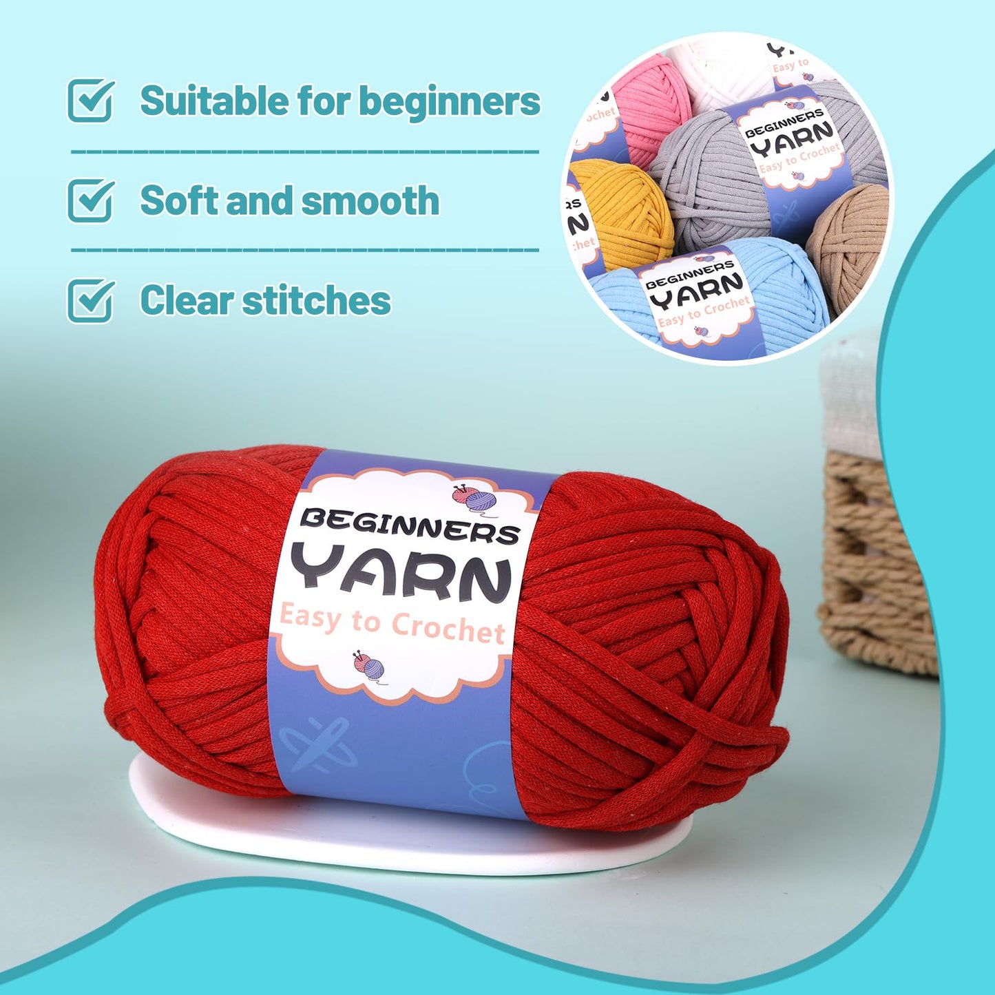 200g Cotton Easy Beginners Crochet Yarn