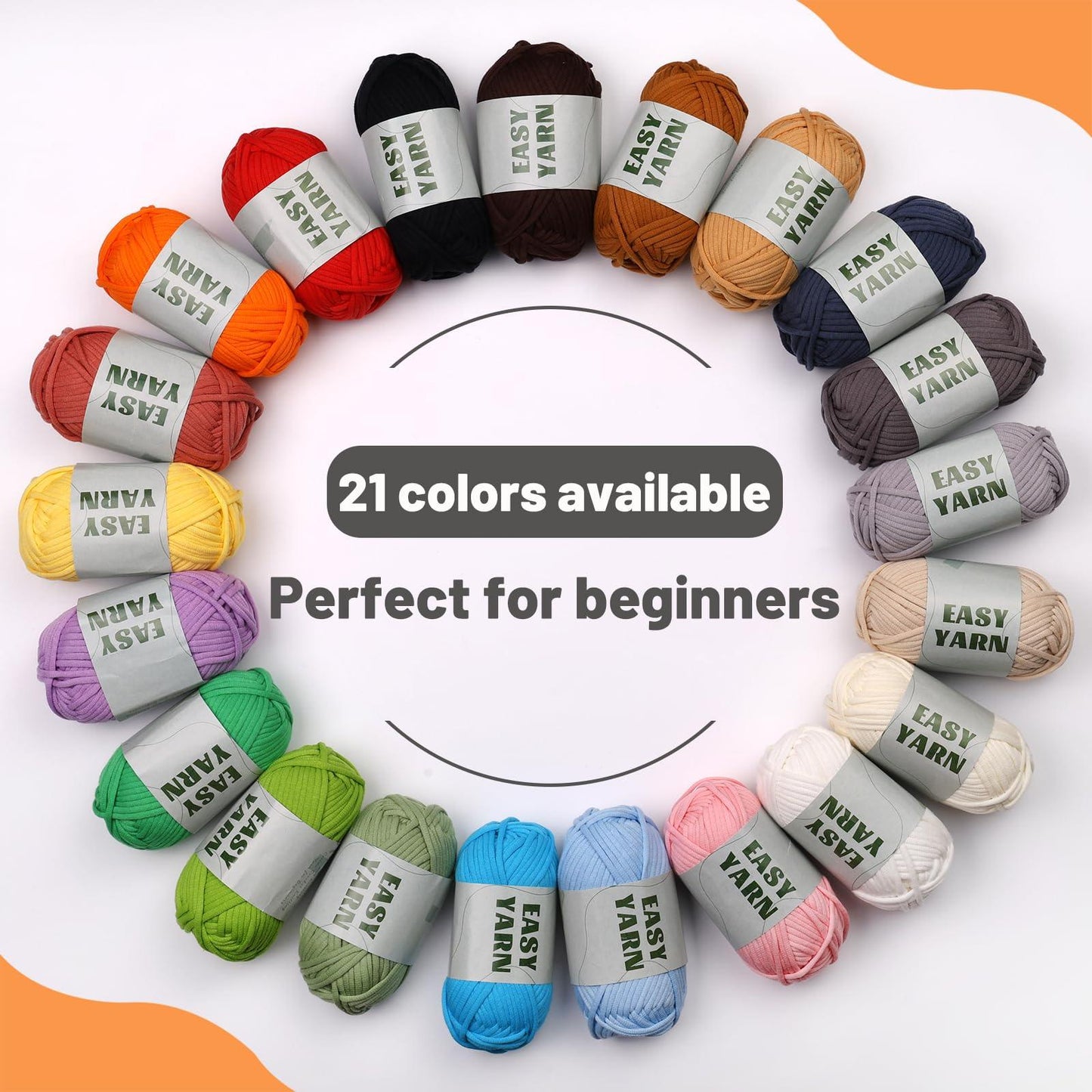 4x50g Nylon Cotton Easy Beginners Crochet Yarn - lokunn.com