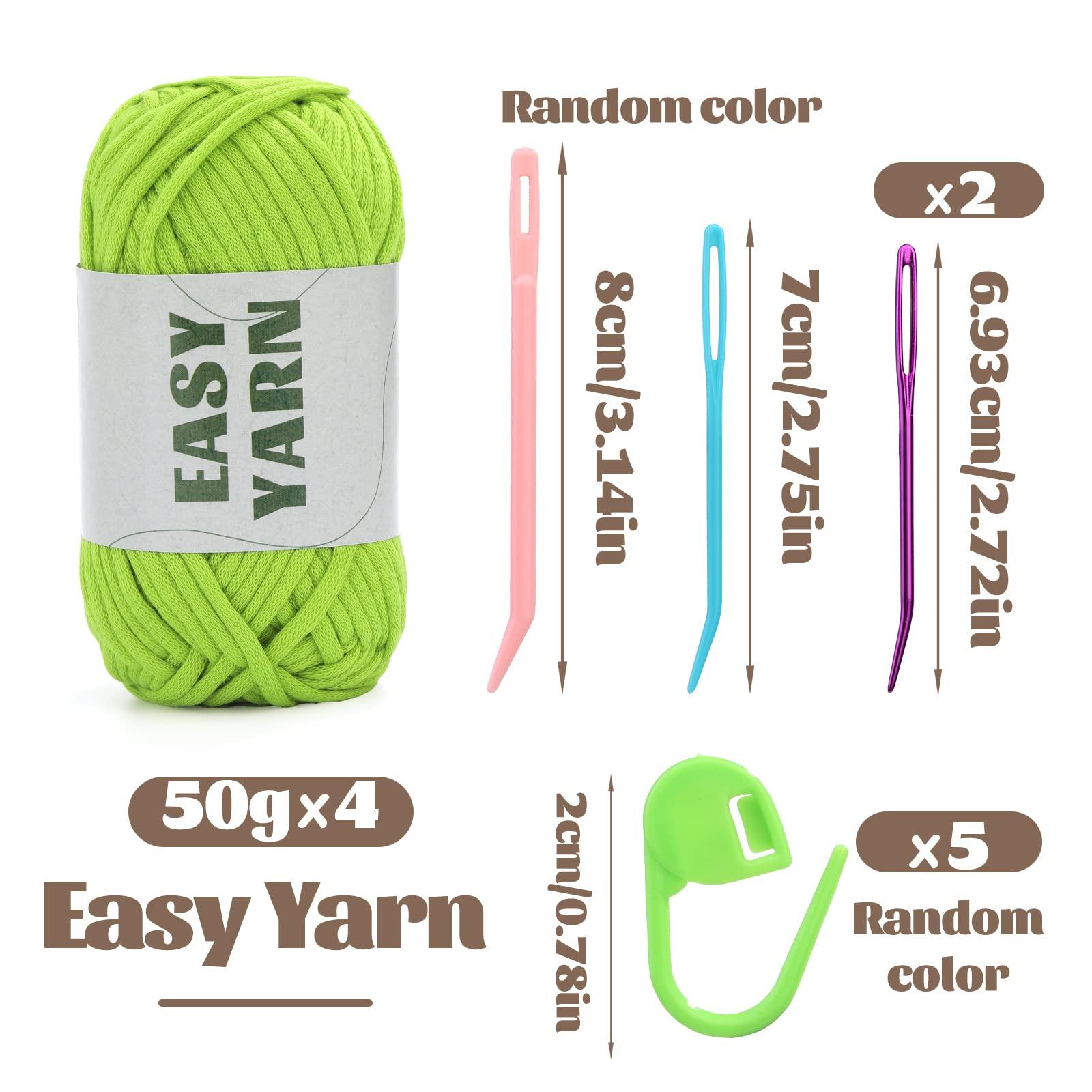 4x50g Nylon Cotton Easy Beginners Crochet Yarn - lokunn.com