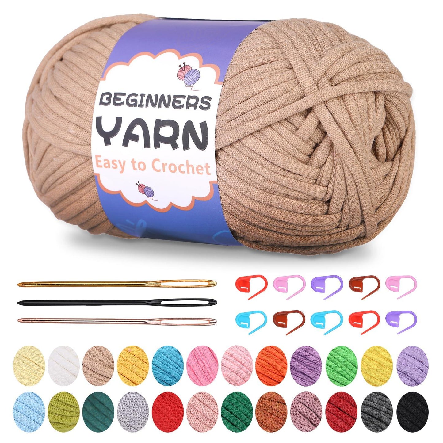 200g Cotton Easy Beginners Crochet Yarn - lokunn.com