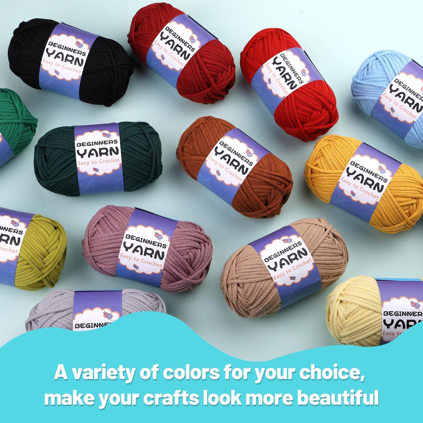 200g Cotton Easy Beginners Crochet Yarn - lokunn.com