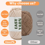 4x50g Nylon Cotton Easy Beginners Crochet Yarn - lokunn.com