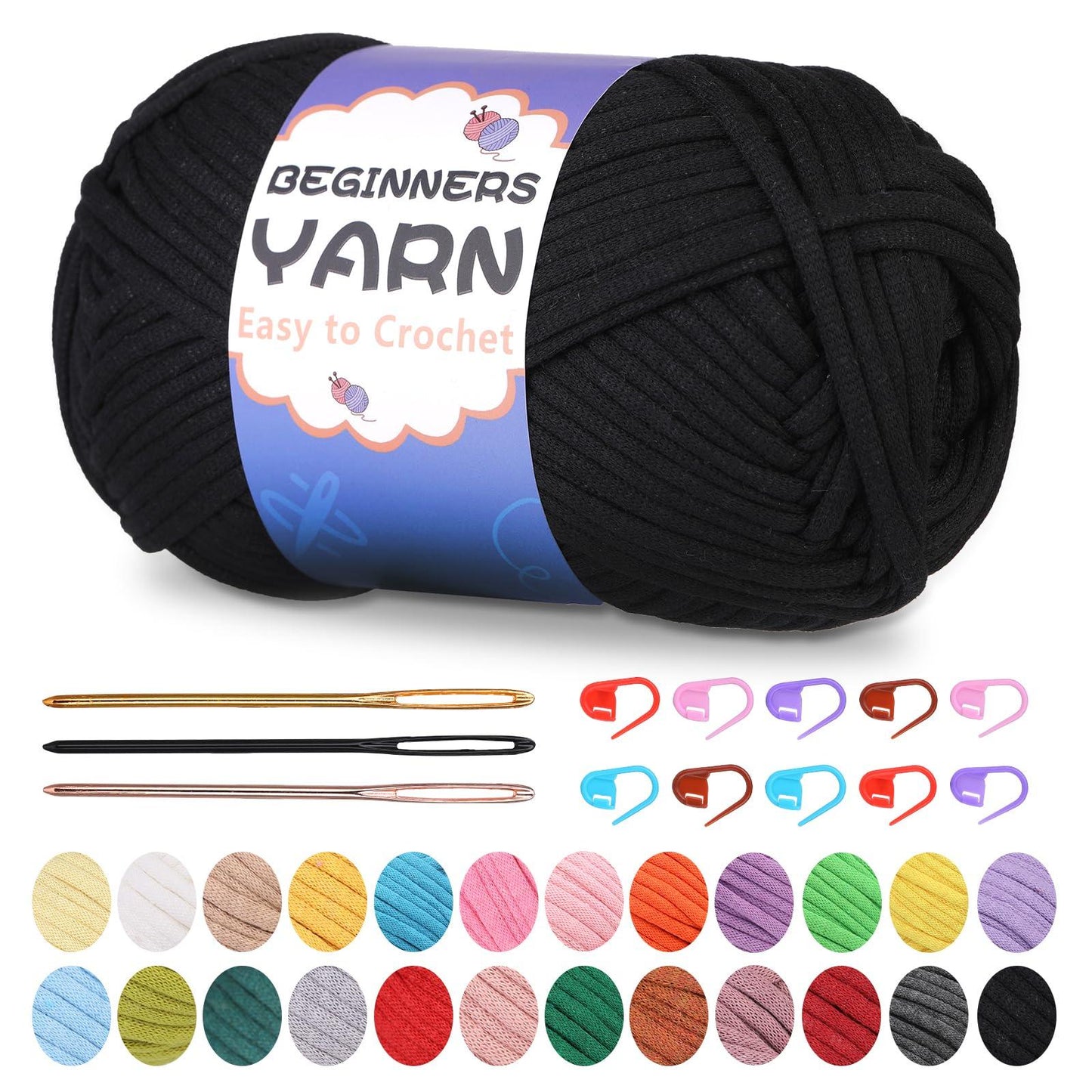 200g Cotton Easy Beginners Crochet Yarn - lokunn.com