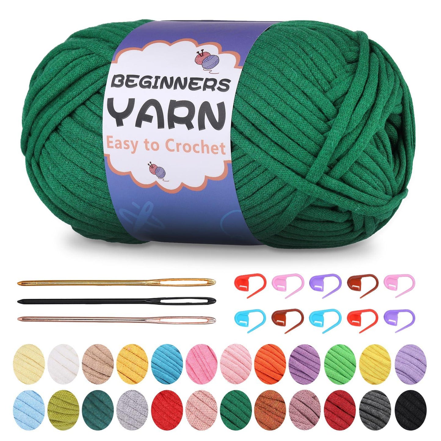 200g Cotton Easy Beginners Crochet Yarn - lokunn.com