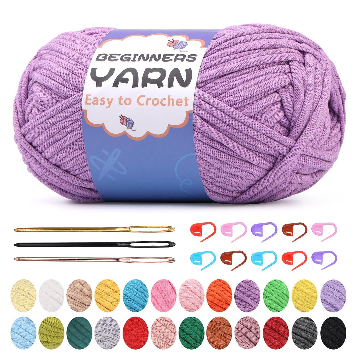 200g Cotton Easy Beginners Crochet Yarn - lokunn.com