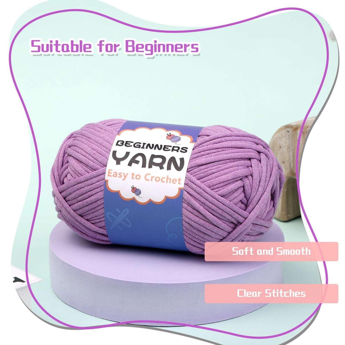 200g Cotton Easy Beginners Crochet Yarn - lokunn.com