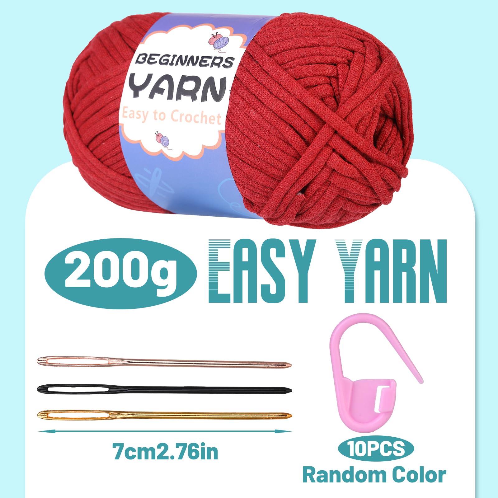 200g Cotton Easy Beginners Crochet Yarn - lokunn.com