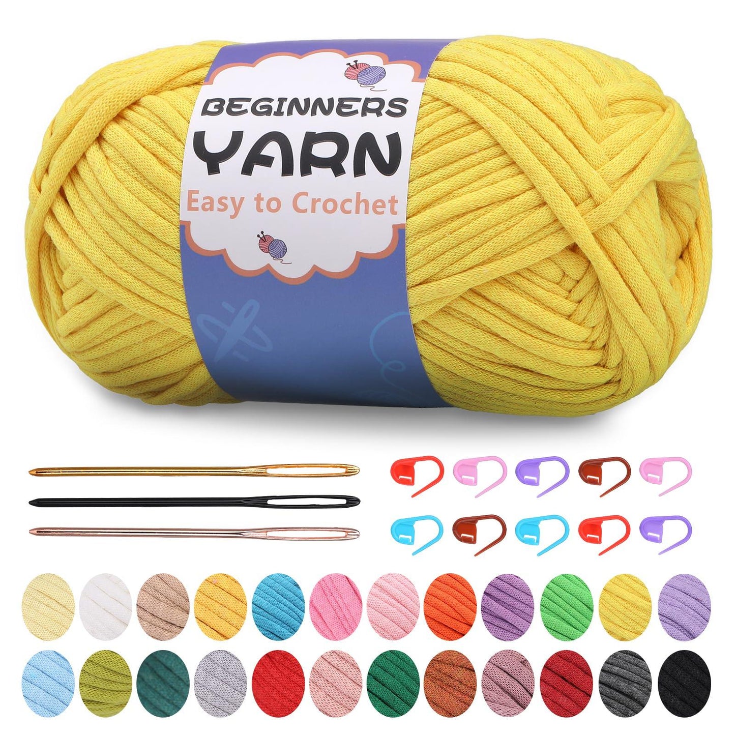 200g Cotton Easy Beginners Crochet Yarn - lokunn.com