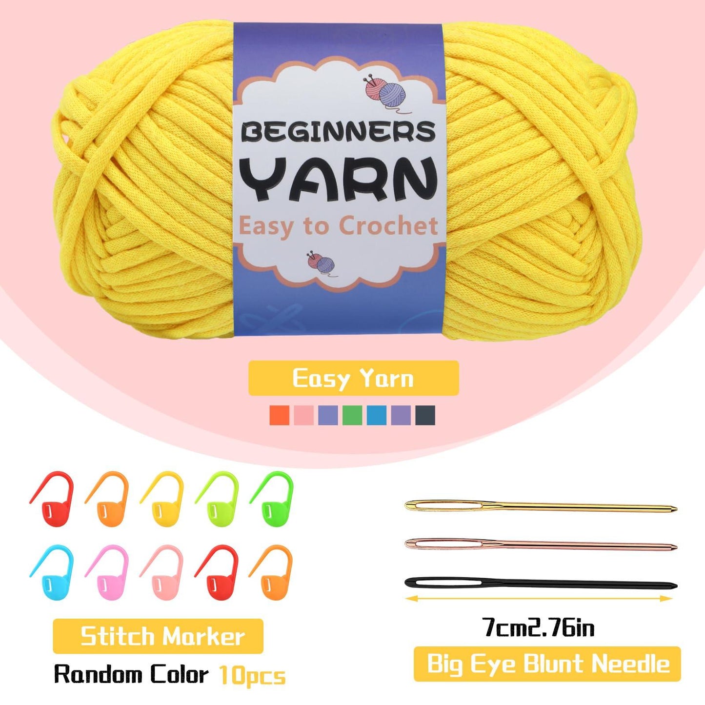 200g Cotton Easy Beginners Crochet Yarn - lokunn.com