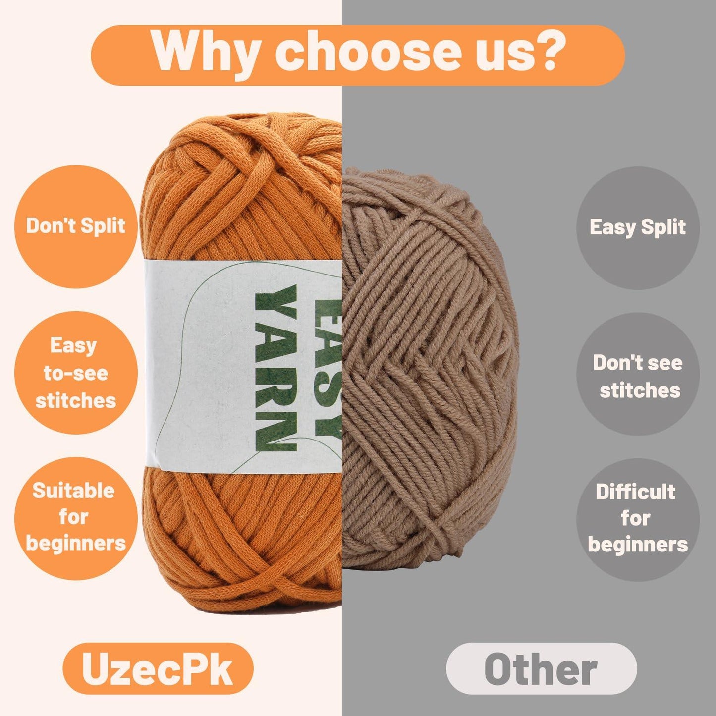 4x50g Nylon Cotton Easy Beginners Crochet Yarn - lokunn.com