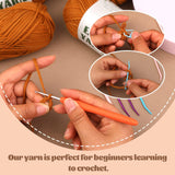 4x50g Nylon Cotton Easy Beginners Crochet Yarn - lokunn.com