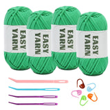 4x50g Nylon Cotton Easy Beginners Crochet Yarn - lokunn.com