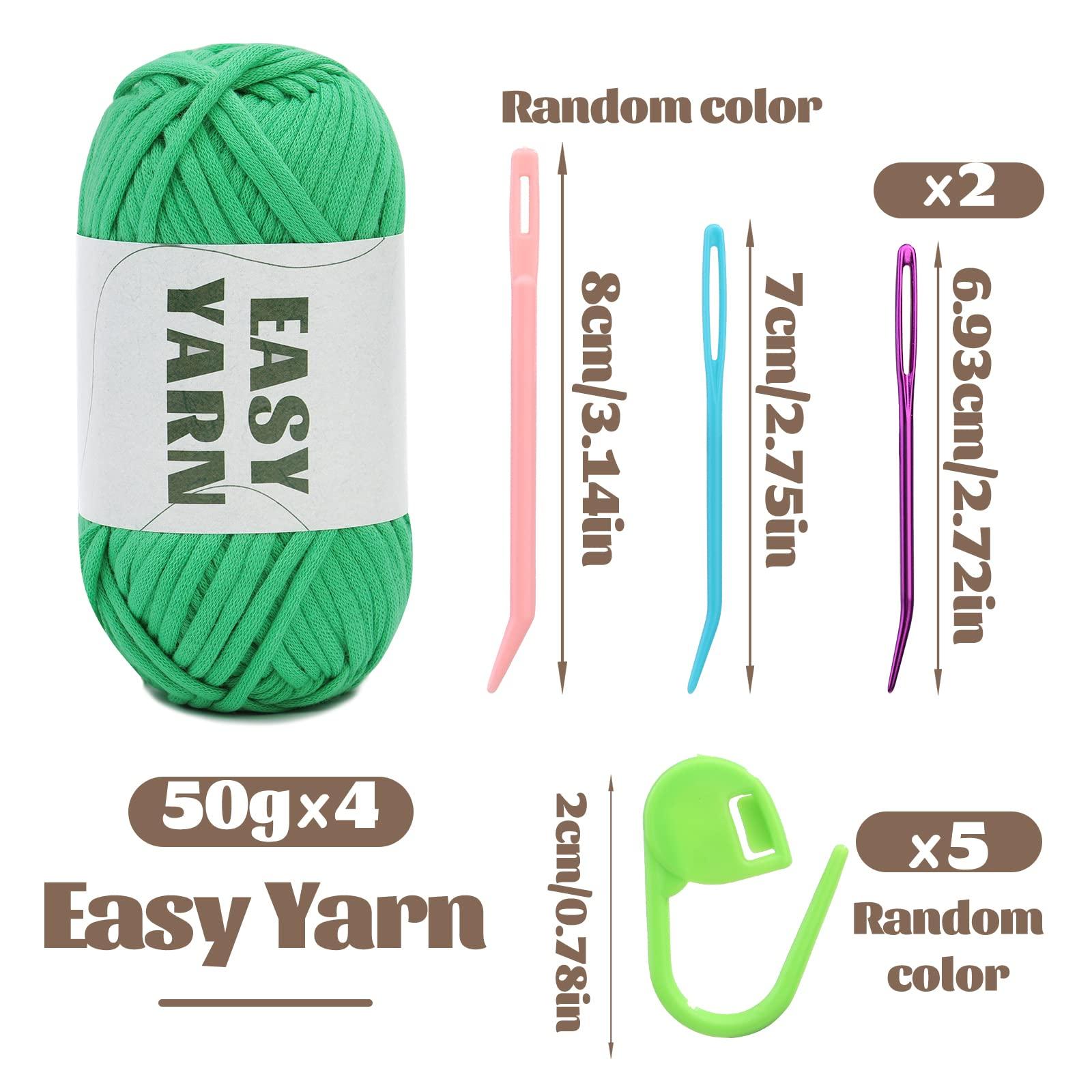 4x50g Nylon Cotton Easy Beginners Crochet Yarn - lokunn.com