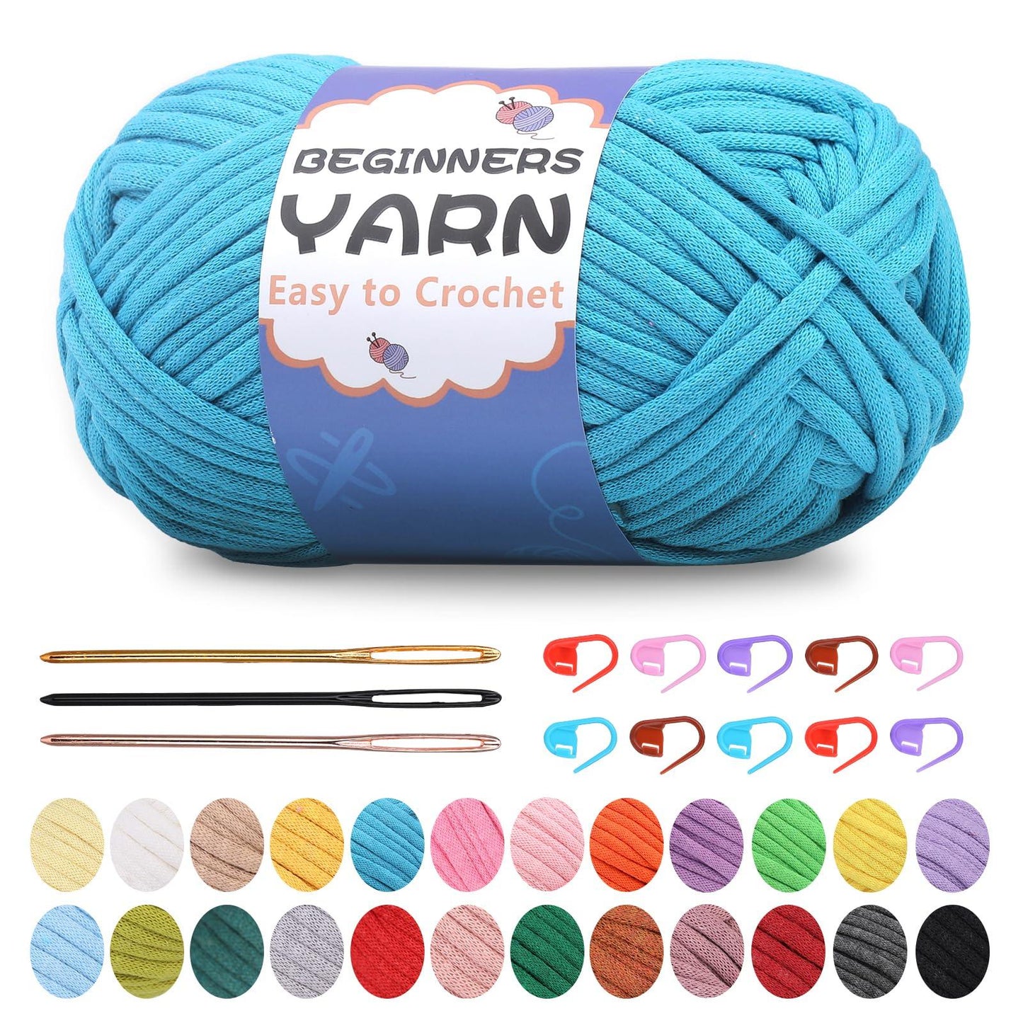 200g Cotton Easy Beginners Crochet Yarn - lokunn.com