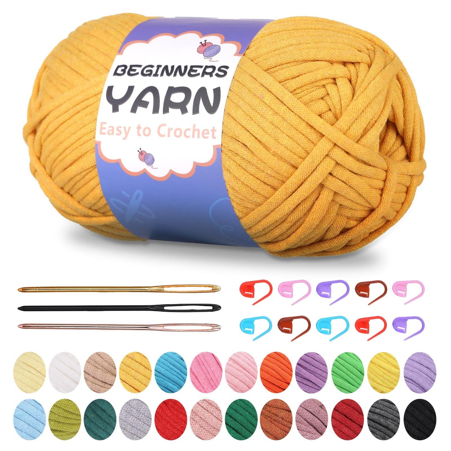 200g Cotton Easy Beginners Crochet Yarn - lokunn.com