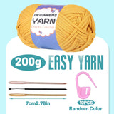 200g Cotton Easy Beginners Crochet Yarn - lokunn.com