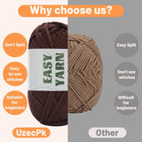 4x50g Nylon Cotton Easy Beginners Crochet Yarn - lokunn.com