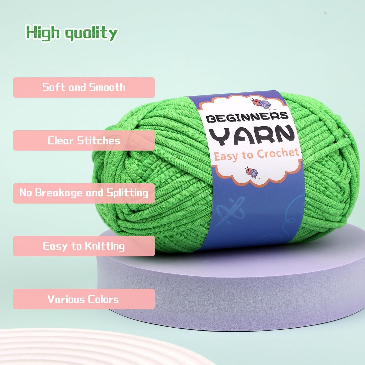 200g Cotton Easy Beginners Crochet Yarn - lokunn.com