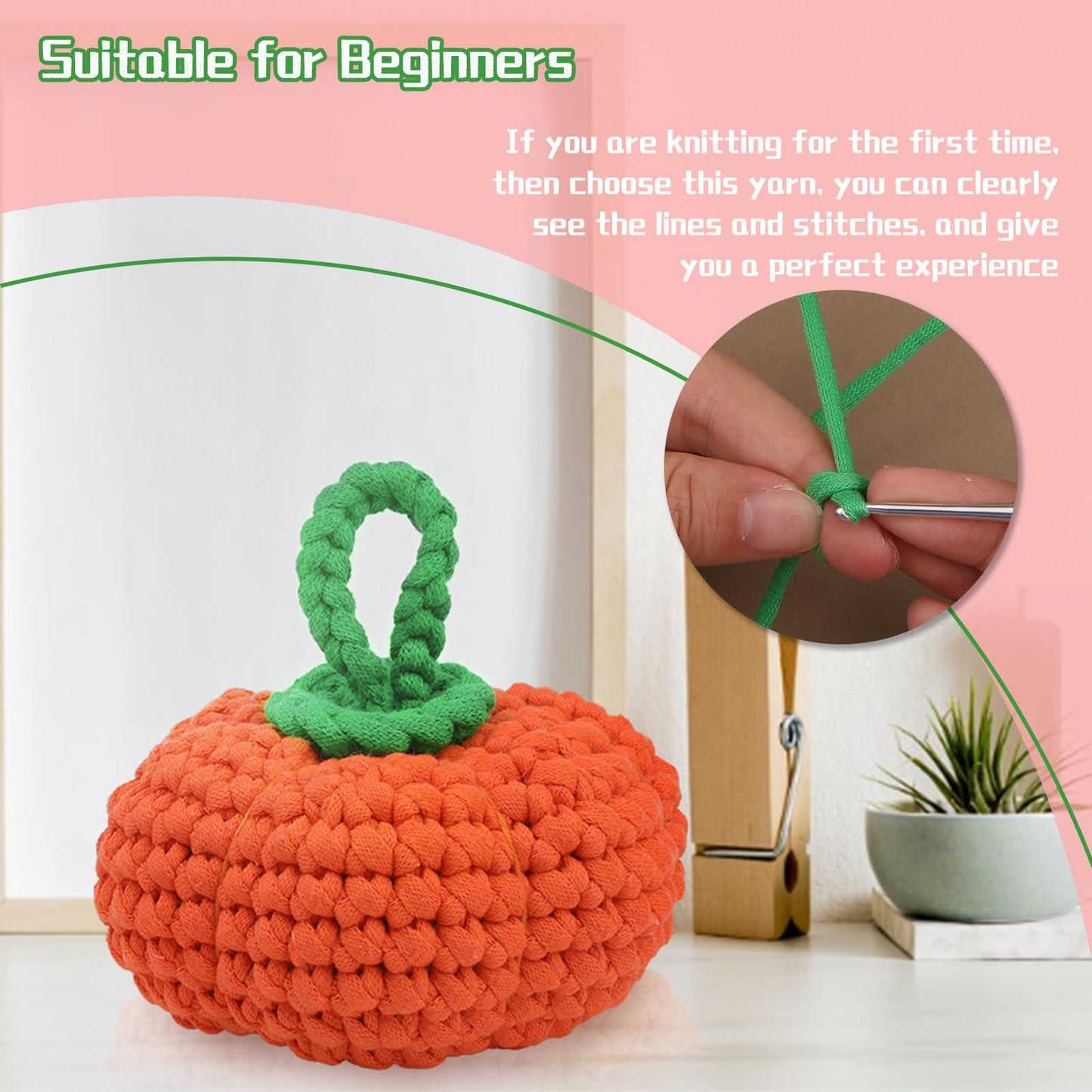 200g Cotton Easy Beginners Crochet Yarn - lokunn.com