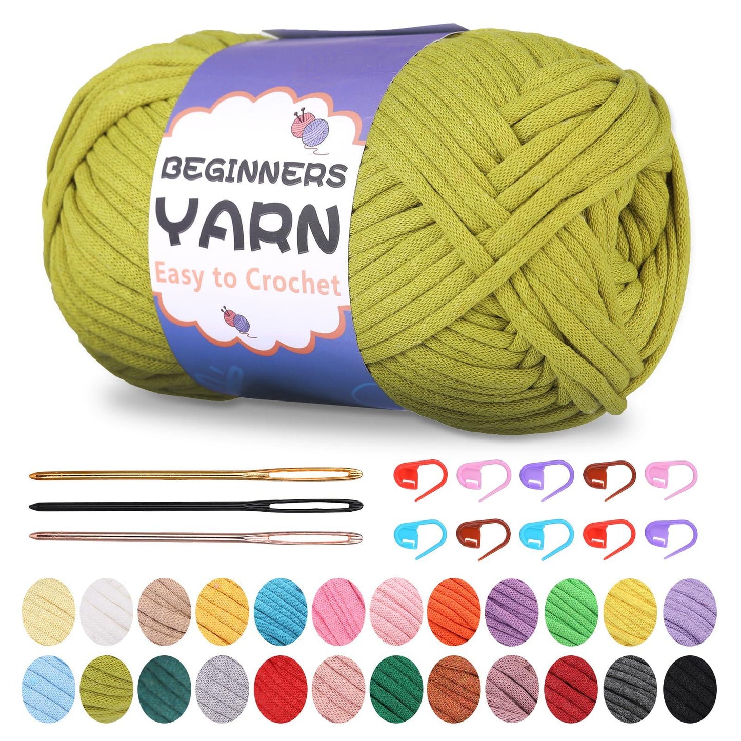 200g Cotton Easy Beginners Crochet Yarn - lokunn.com