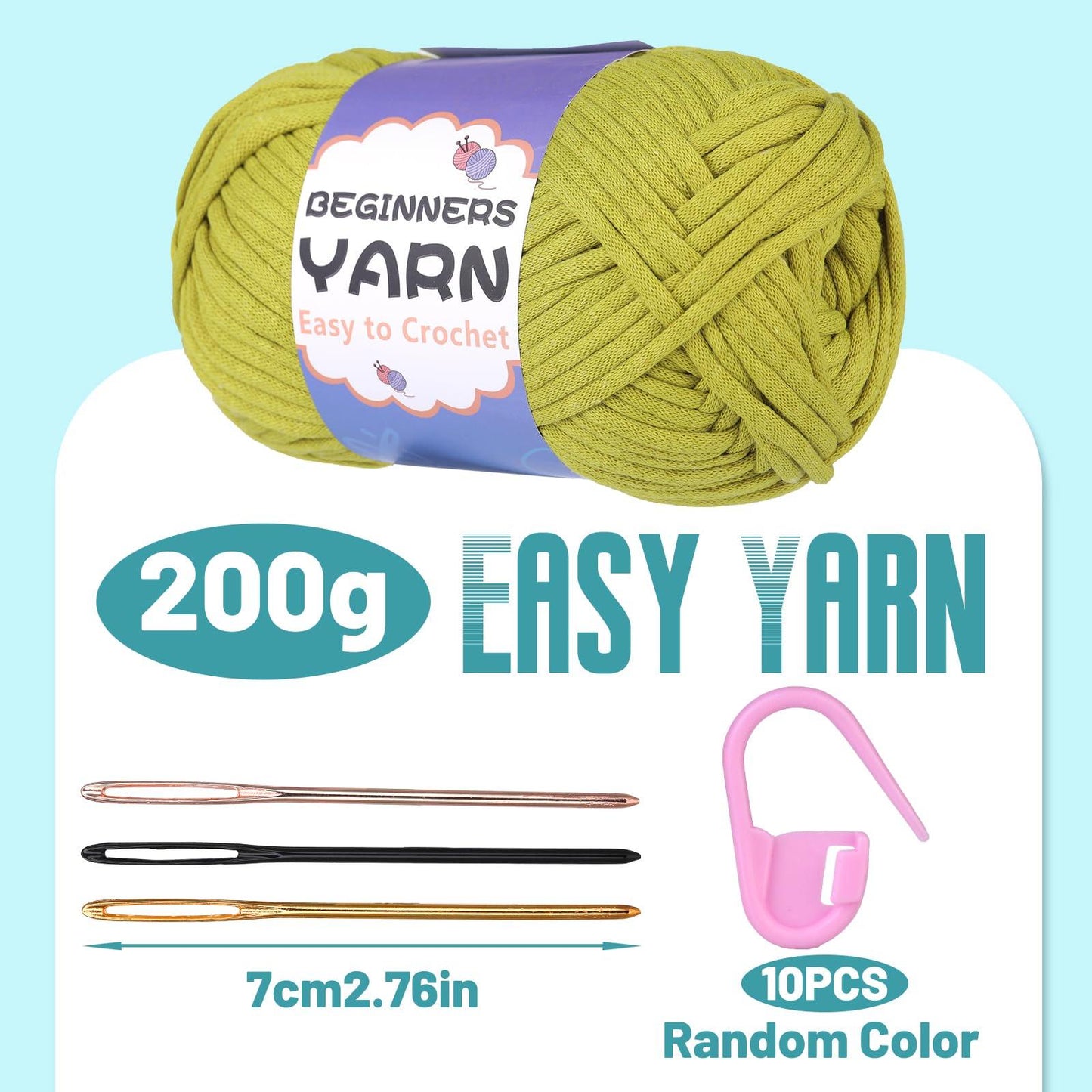 200g Cotton Easy Beginners Crochet Yarn - lokunn.com