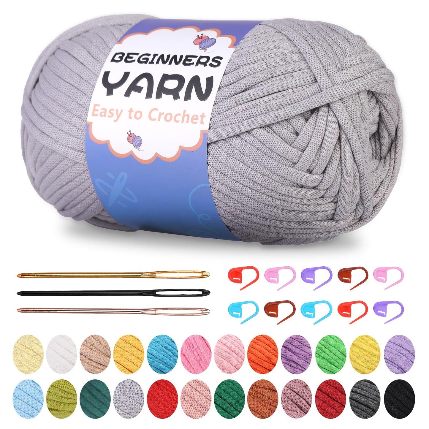 200g Cotton Easy Beginners Crochet Yarn - lokunn.com