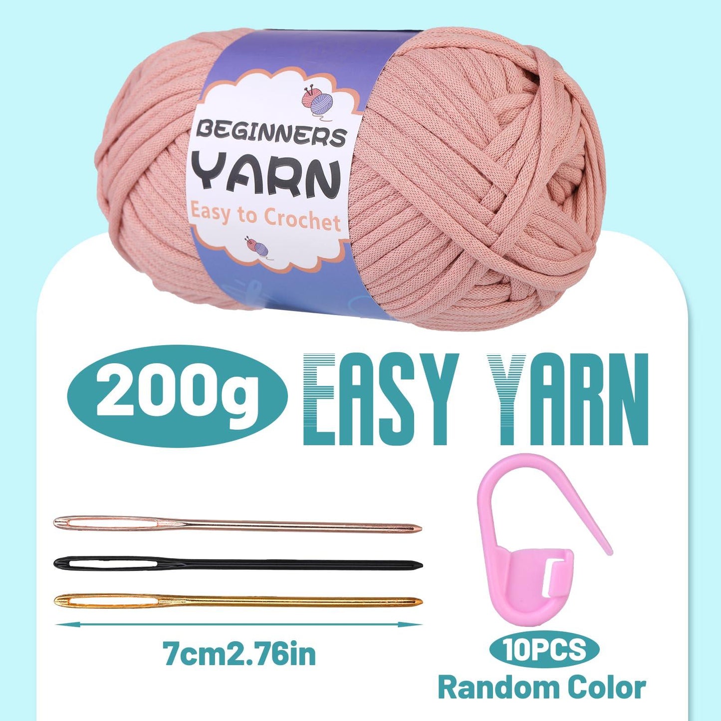 200g Cotton Easy Beginners Crochet Yarn - lokunn.com