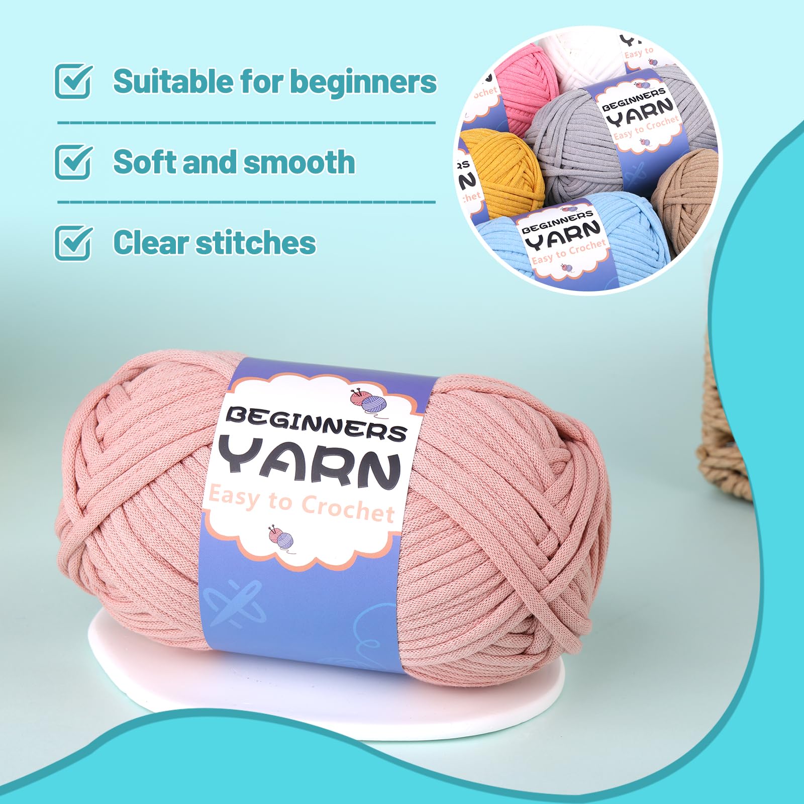 200g Cotton Easy Beginners Crochet Yarn