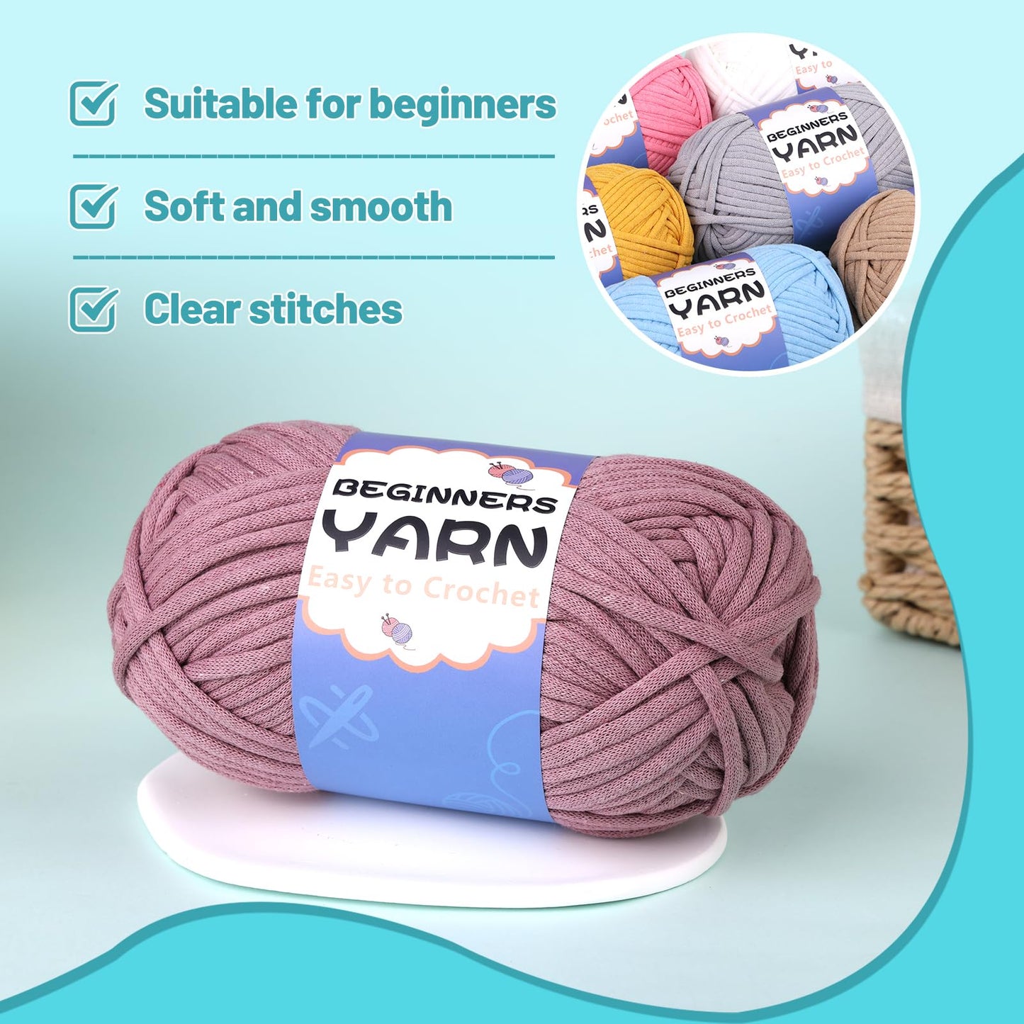 200g Cotton Easy Beginners Crochet Yarn