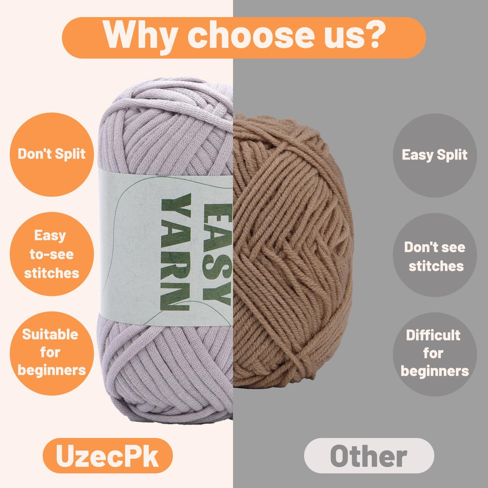 4x50g Nylon Cotton Easy Beginners Crochet Yarn - lokunn.com