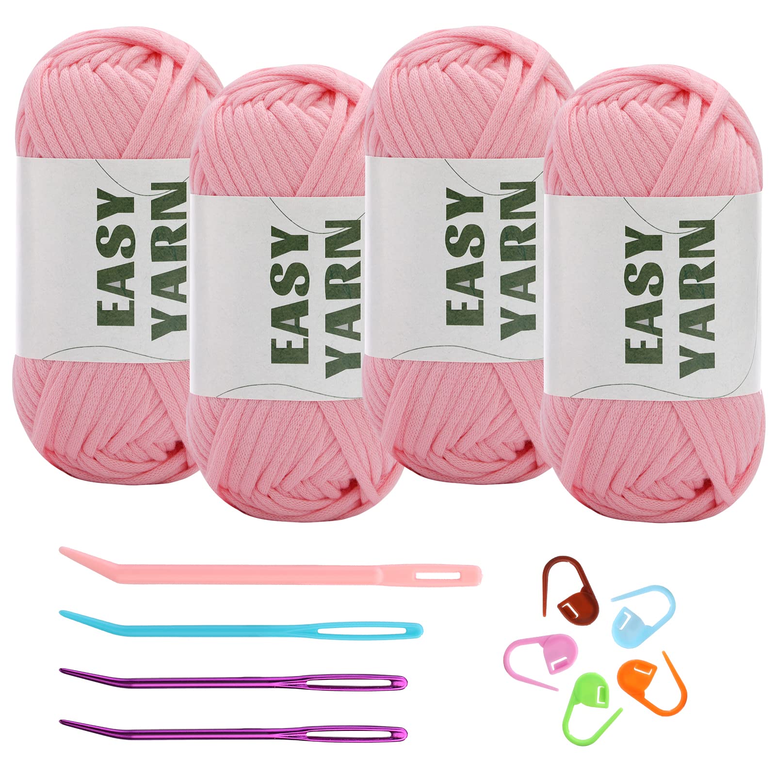 4x50g Nylon Cotton Easy Beginners Crochet Yarn