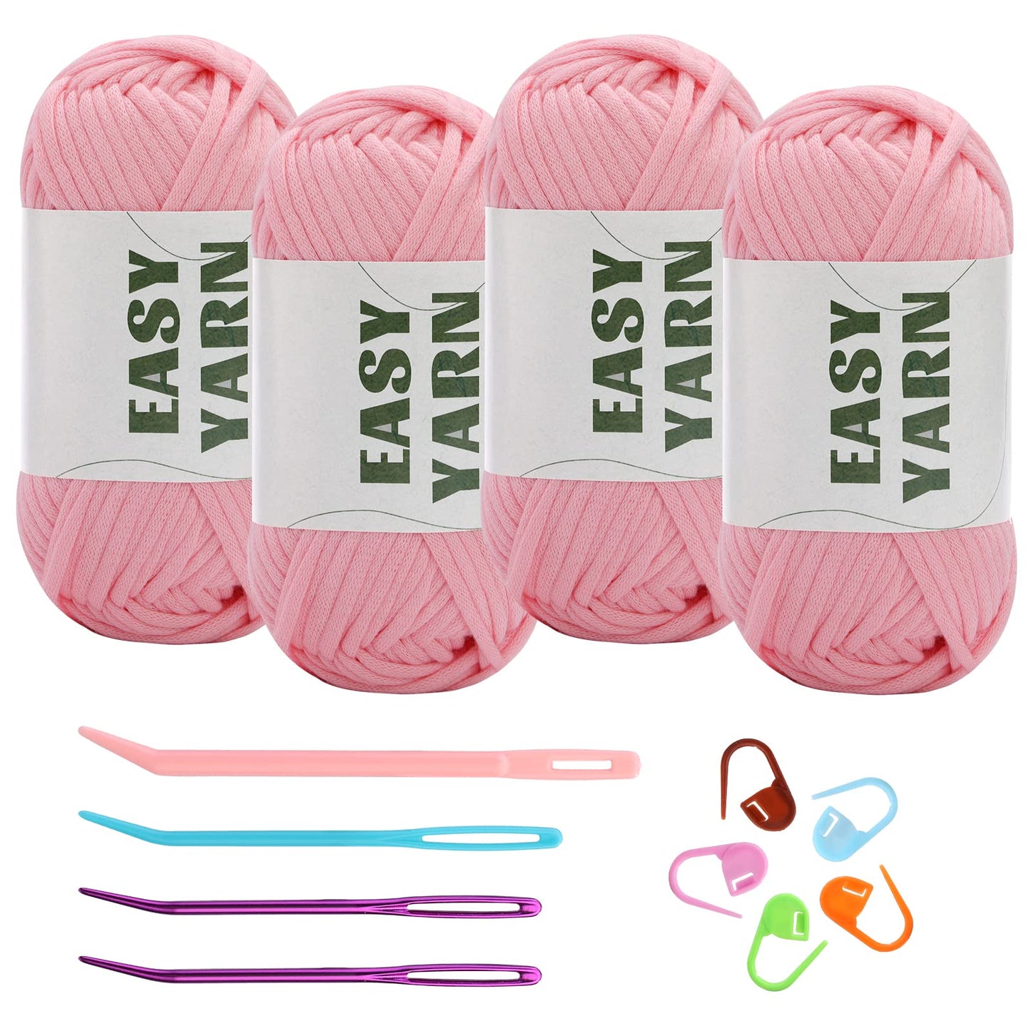 4x50g Nylon Cotton Easy Beginners Crochet Yarn