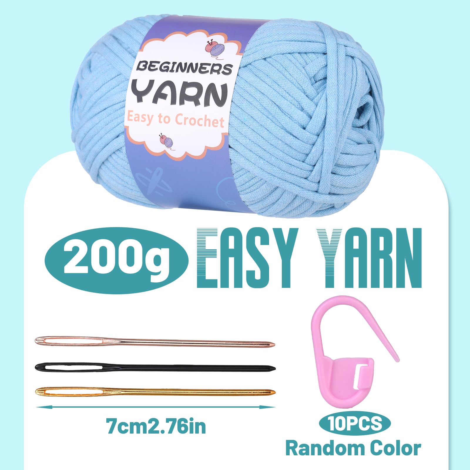 200g Cotton Easy Beginners Crochet Yarn