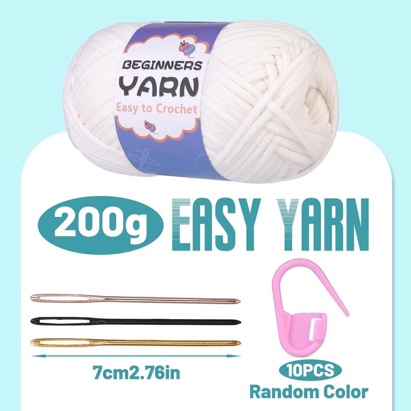 200g Cotton Easy Beginners Crochet Yarn