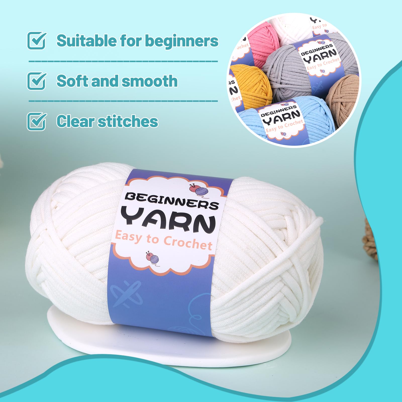 200g Cotton Easy Beginners Crochet Yarn